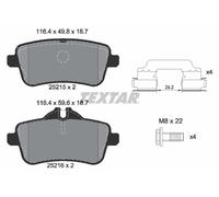 TEXTAR 2521501 Kit pastiglie freno, Freno a disco per BRABUS,MERCEDES-BENZ