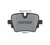 TEXTAR 2558501 Kit pastiglie freni
