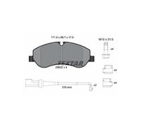 Textar Set pastiglie freno 2560201 anteriore - per freno a disco