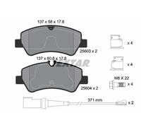 Set di pastiglie freno TEXTAR 2560303, posteriore