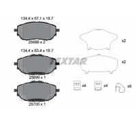 TEXTAR 2569801 Kit pastiglie freno, Freno a disco per TOYOTA