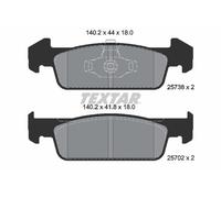 Set di pastiglie freno TEXTAR 2573801, anteriore