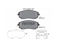 Textar 2576001 Kit Pastiglie Freno a Disco Frontale per Toyota Gt 86 Subaru Brz