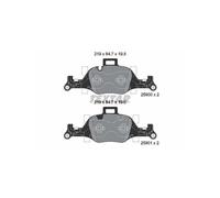 Set di pastiglie freno TEXTAR 2590001, anteriore