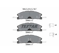 TEXTAR 2590201 Kit pastiglie freno, Freno a disco per FORD USA,LINCOLN