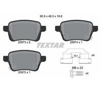 TEXTAR 2597301 Kit pastiglie freno, Freno a disco per FIAT