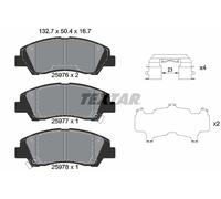 Set di pastiglie freno TEXTAR 2597601, fronte