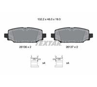 TEXTAR 2613601 Kit pastiglie freno, Freno a disco per JEEP