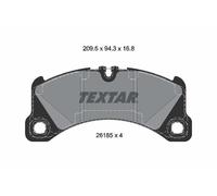 TEXTAR 2618501 Kit pastiglie freno, Freno a disco per PORSCHE