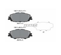 Textar 2621701 Kit Pastiglie Freno Freni a Disco Frontale per Toyota Corolla E21