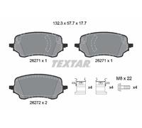 TEXTAR 2627101 Kit pastiglie freno, Freno a disco per FORD,FORD AUSTRALIA