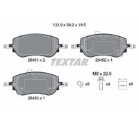 TEXTAR 2645101 Kit pastiglie freno, Freno a disco per ABARTH,FIAT