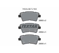 TEXTAR 2650301 Kit pastiglie freno, Freno a disco per KIA