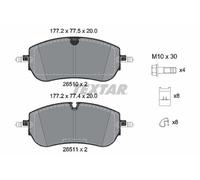 TEXTAR 2651001 Kit pastiglie freno, Freno a disco per JAGUAR,JAGUAR (CHERY),LAND