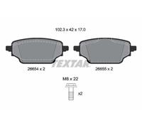 TEXTAR 2665401 Kit pastiglie freni