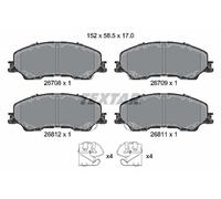TEXTAR 2670801 Kit pastiglie freni