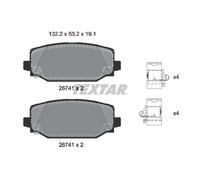 TEXTAR 2674101 Kit pastiglie freno, Freno a disco per JEEP