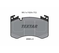 TEXTAR 2685601 Kit pastiglie freno, Freno a disco per LAND ROVER