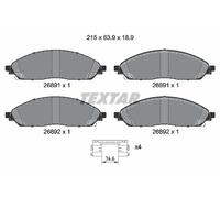 TEXTAR 2689101 Kit pastiglie freno, Freno a disco per JEEP
