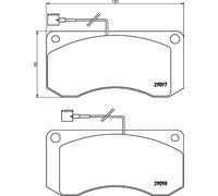 TEXTAR 2909702 Kit pastiglie freno, Freno a disco per RENAULT TRUCKS