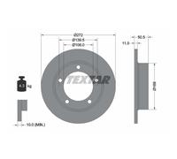 TEXTAR 2X Disco Freno Anteriore Ø272 Mm Completo Per Lada Niva 2121 1700 I 4X4