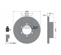 TEXTAR 2X Disco Freno Anteriore Ø289Mm Ventilato Per VW Taro Toyota Hilux VI