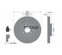 TEXTAR 2X Disco Freno Anteriore Ø321 Mm Ventilato Per Audi A6 Avant 4B C5 S6
