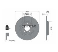 TEXTAR 92282803 Disco freno per AUDI
