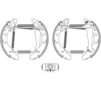 TEXTAR 84018301 Kit ganasce freno per AUDI
