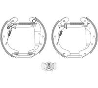 TEXTAR 84049001 Kit ganasce freno per OPEL