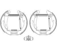 TEXTAR 84052401 Kit ganasce freno per SEAT,VW
