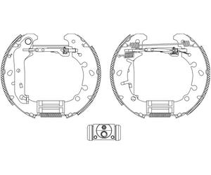 TEXTAR 84057300 Kit ganasce freno per FORD,FORD AUSTRALIA