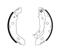 TEXTAR 91053000 Kit ganasce freno per MERCEDES-BENZ