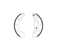 TEXTAR 91058200 Kit ganasce freno per HOLDEN,OPEL,VAUXHALL