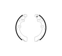 TEXTAR 91058500 Kit ganasce freno per CHEVROLET,MAZDA,SUZUKI