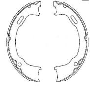 TEXTAR 91073600 Kit ganasce, Freno stazionamento per JEEP