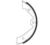 TEXTAR 91074700 Ganasce freno a mano per VW Touareg (7P5, 7P6) 210mm