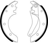 TEXTAR 91075600 Kit ganasce freno per IVECO
