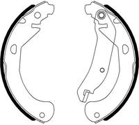 TEXTAR 91077500 Kit ganasce freno per CHEVROLET,PONTIAC,SATURN