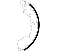 TEXTAR 91083000 Kit ganasce freno per KIA