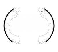 TEXTAR 91085800 Kit ganasce freno posteriore per Nissan Juke