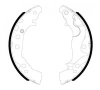 TEXTAR 91086800 Kit ganasce freno posteriore per Suzuki Celerio