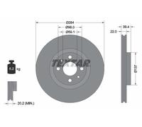 TEXTAR 92055203 Disco freno per ALFA ROMEO,FIAT,LANCIA