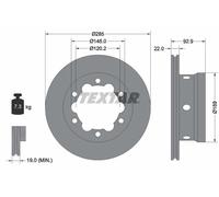 TEXTAR 92089803 Disco freno per MERCEDES-BENZ,VW