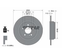 Textar Disco freno 92099403 Ø300 mm Pieno Posteriore Coppia per Mercedes‑Benz Classe S