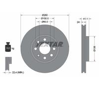 TEXTAR 92111103 Disco freno per CHEVROLET,HOLDEN,OPEL,VAUXHALL