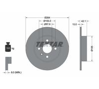 Textar Disco freno 92124700