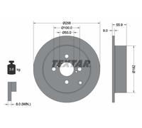 TEXTAR 92126103 Disco freno per TOYOTA