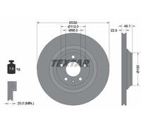 TEXTAR 92132603 Disco freno