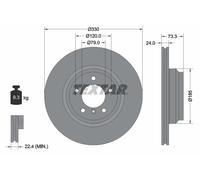 Textar Dischi freno 92137805 anteriore ventilato Ø330 mm per BMW 3 Touring (E91)